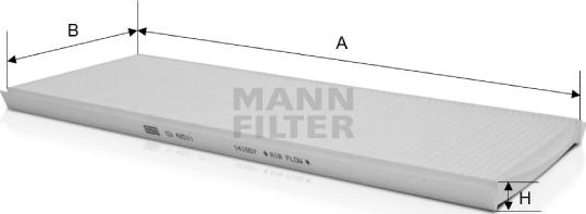 Mann-Filter CU 4251/1 - Filtrs, Salona telpas gaiss ps1.lv