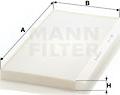 Mann-Filter CU 5366 - Filtrs, Salona telpas gaiss ps1.lv