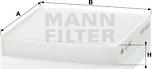 Mann-Filter CU 1827 - Filtrs, Salona telpas gaiss ps1.lv