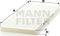 Mann-Filter CU 3933 - Filtrs, Salona telpas gaiss ps1.lv