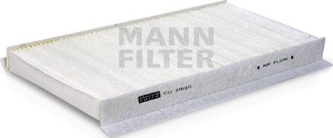 Mann-Filter CU 3162/1 - Filtrs, Salona telpas gaiss ps1.lv