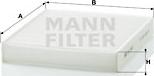 Mann-Filter CU 2440 - Filtrs, Salona telpas gaiss ps1.lv