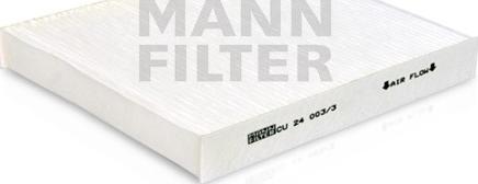 Mann-Filter CU 24 003/3 - Filtrs, Salona telpas gaiss ps1.lv