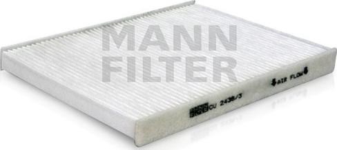 Mann-Filter CU 2436/3 - Filtrs, Salona telpas gaiss ps1.lv