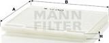Mann-Filter CU 2425 - Filtrs, Salona telpas gaiss ps1.lv