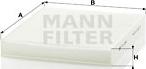 Mann-Filter CU 2545 - Filtrs, Salona telpas gaiss ps1.lv