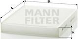 Mann-Filter CU 2559 - Filtrs, Salona telpas gaiss ps1.lv