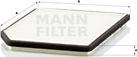 Mann-Filter CU 2525 - Filtrs, Salona telpas gaiss ps1.lv