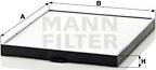 Mann-Filter CU 2640 - Filtrs, Salona telpas gaiss ps1.lv