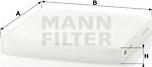 Mann-Filter CU 2358 - Filtrs, Salona telpas gaiss ps1.lv