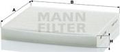 Mann-Filter CU 2362 - Filtrs, Salona telpas gaiss ps1.lv