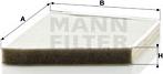 Mann-Filter CU 2337/1 - Filtrs, Salona telpas gaiss ps1.lv