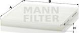 Mann-Filter CU 22 010 - Filtrs, Salona telpas gaiss ps1.lv