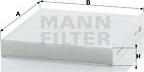 Mann-Filter CU 2232 - Filtrs, Salona telpas gaiss ps1.lv