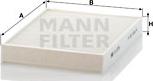 Mann-Filter CU 2736-2 - Filtrs, Salona telpas gaiss ps1.lv