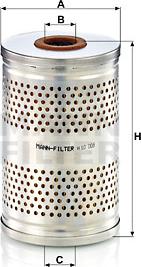 Mann-Filter H 10 008 x - Filtrs, Hidropacēlāja sistēma ps1.lv