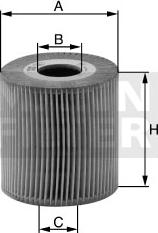 Mann-Filter HU 1077 x - Eļļas filtrs ps1.lv