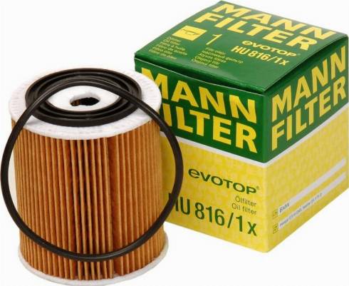 Mann-Filter HU 816/1 x - Eļļas filtrs ps1.lv