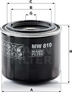 Mann-Filter MW 810 - Eļļas filtrs ps1.lv