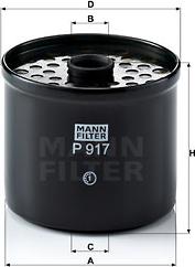 Mann-Filter P 917 x - Degvielas filtrs ps1.lv