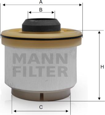 Mann-Filter PU 835 x - Degvielas filtrs ps1.lv