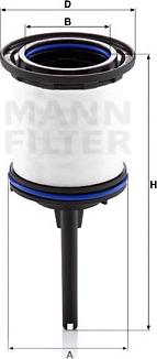 Mann-Filter PU 7008 z KIT - Degvielas filtrs ps1.lv