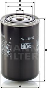 Mann-Filter W 940/49 - Eļļas filtrs ps1.lv