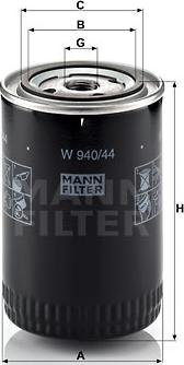 Mann-Filter W 940/44 - Eļļas filtrs ps1.lv