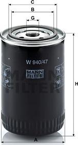 Mann-Filter W 940/47 - Eļļas filtrs ps1.lv