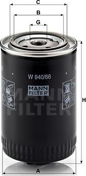 Mann-Filter W 940/66 - Eļļas filtrs ps1.lv