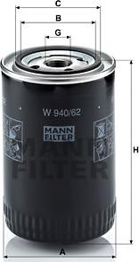 Mann-Filter W 940/62 - Eļļas filtrs ps1.lv
