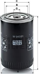 Mann-Filter W 940/81 - Eļļas filtrs ps1.lv