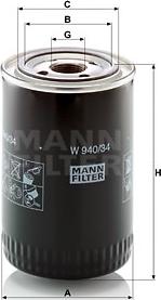 Mann-Filter W 940/34 - Eļļas filtrs ps1.lv