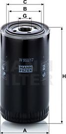 Mann-Filter W 950/17 - Eļļas filtrs ps1.lv