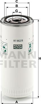Mann-Filter W 962/8 - Eļļas filtrs ps1.lv