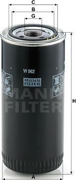 Mann-Filter W 962 - Eļļas filtrs ps1.lv