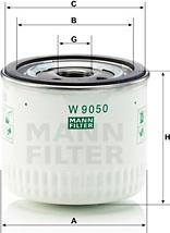 Mann-Filter W 9050 - Eļļas filtrs ps1.lv