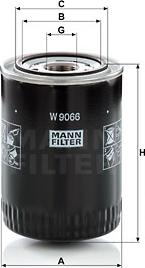 Mann-Filter W 9066 - Eļļas filtrs ps1.lv