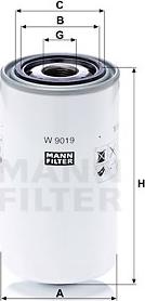 Mann-Filter W 9019 - Eļļas filtrs ps1.lv