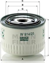 Mann-Filter W 914/25 - Hidrofiltrs, Automātiskā pārnesumkārba ps1.lv