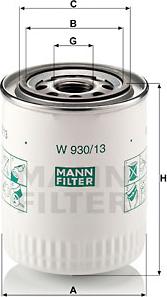 Mann-Filter W 930/13 - Eļļas filtrs ps1.lv