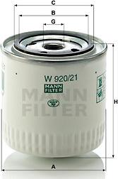 Mann-Filter W 920/21 - Eļļas filtrs ps1.lv