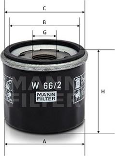 Mann-Filter W 66/2 - Eļļas filtrs ps1.lv