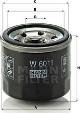 Mann-Filter W 6011 - Eļļas filtrs ps1.lv