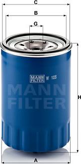 Mann-Filter W 1035 - Eļļas filtrs ps1.lv