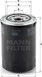 Mann-Filter W 10 703 - Eļļas filtrs ps1.lv