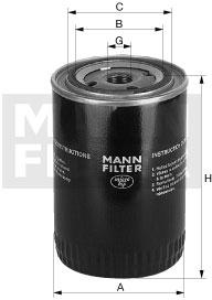 Mann-Filter WP 12 120 - Eļļas filtrs ps1.lv