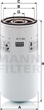 Mann-Filter W 11 023 - Eļļas filtrs ps1.lv