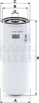 Mann-Filter W 11 102/50 - Eļļas filtrs ps1.lv