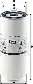 Mann-Filter W 11 102/34 - Eļļas filtrs ps1.lv